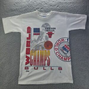Vintage Salem Sportswear Chicago Bulls 1991 NBA Finals World Champs T-Shirt L